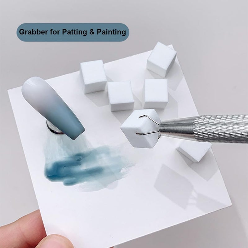 Karroy Smart Grabber for Pat Paint Nail Gel, 4 Claws Grabbing Pen for Nail Sponge Patting Ombre Gradient Gel, Nails Art Design at home (Grabbing Pen) - Image 5